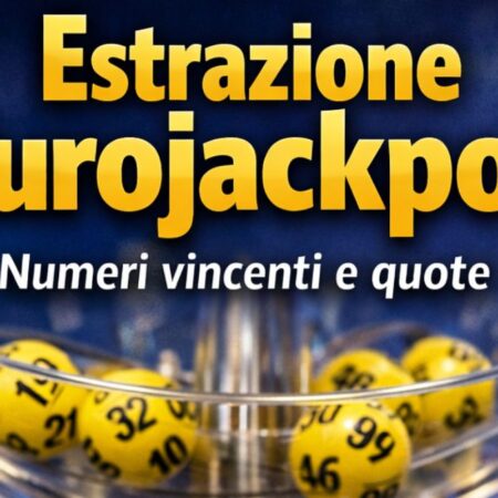 Eurojackpot, estrazione del 9 gennaio 2026: numeri e vincite