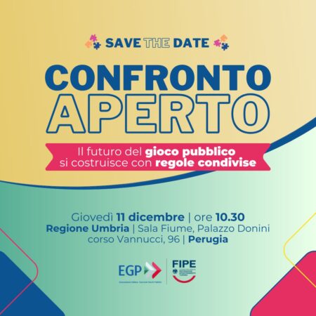 Incontro a Perugia sul futuro del gioco legale con EGP FIPE